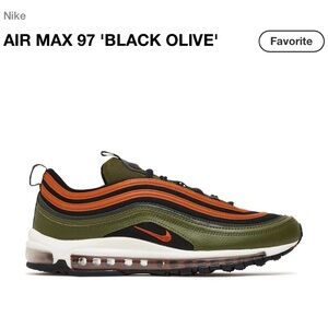 Nike Air Max 97 Black Olive 9.5